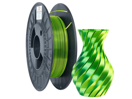 Filament 3D POWER SILK DUAL ZELENÁ+ŽLUTÁ 1,75 mm 0,3 kg.