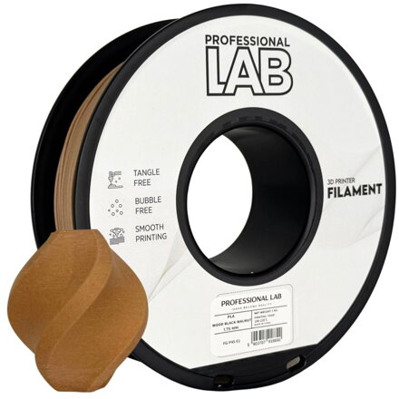 Filament Professional LAB PLA WOOD VLAŠSKÝ OŘECH 1,75 mm 1 kg