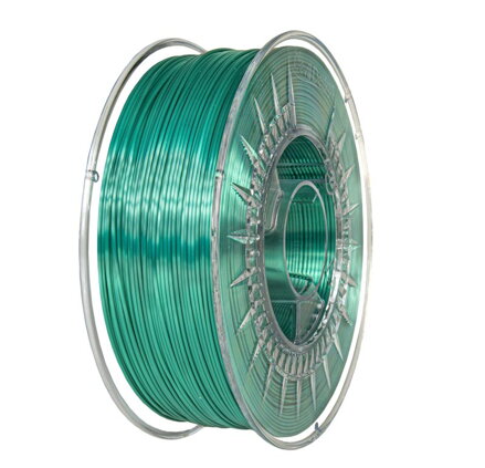 Filament DEVIL DESIGN PLA SILK STUDENĚ ZELENÁ 1,75 mm 1 kg.