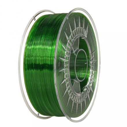 Filament DEVIL DESIGN PETG ZELENÁ TRANSPARENTNÍ 1,75 mm 1 kg.