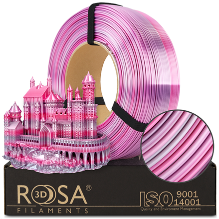 ReFill ROSA3D PLA SILK MULTICOLOUR FLOWER 1,75 mm 1 kg