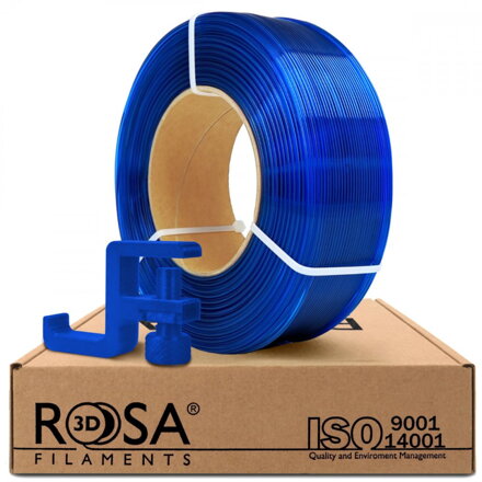 ReFill ROSA3D PCTG MODRÁ TRANSPARENTNÍ 1,75 mm 1 kg