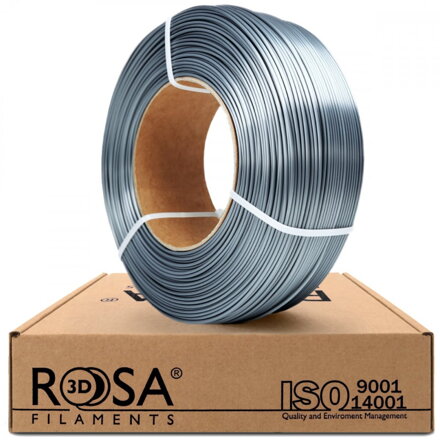 ReFill ROSA3D PLA SILK OCELOVÁ 1,75 mm 1 kg