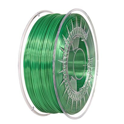 Filament DEVIL DESIGN PLA SILK ZELENÁ 1,75 mm 1 kg.