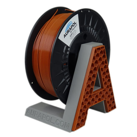 Filament AURAPOL PETG MĚDĚNÁ HNĚDÁ 1,75 mm 1 kg.