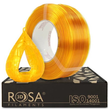 ReFill ROSA3D PETG Standard HS ŽLUTÁ TRANSPARENTNÍ 1,75 mm 1 kg