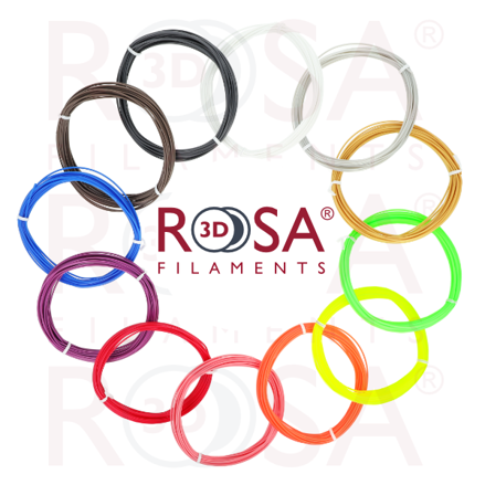 3D PEN PACK ROSA3D PLA SPECIAL COLOURS 1,75 mm 12 x 10m