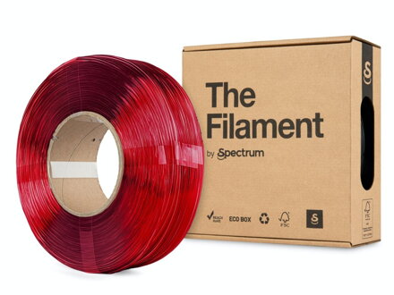 ReFill TheFilament PETG TRANSPARENTNÍ ČERVENÁ 1,75 mm 1 kg