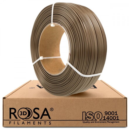 ReFill ROSA3D PETG Standard PERLEŤOVĚ ZLATÁ 1,75 mm 1 kg