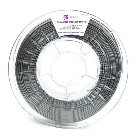 Filament NEBULA PETG SATÉNOVĚ STŘÍBRNÁ 1,75 mm 1 kg