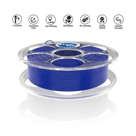 Filament AzureFilm PLA TŘPYTIVĚ MODRÁ 1,75 mm 1 kg.