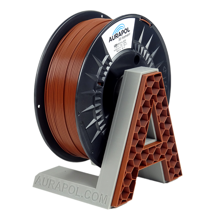 Filament Aurapol PLA HT110 HNĚDÁ 1,75 mm 1 kg.