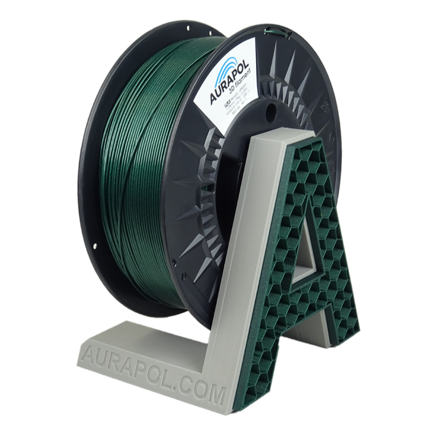 Filament AURAPOL PLA ZELENÁ METALÍZA 1,75 mm 1 kg.