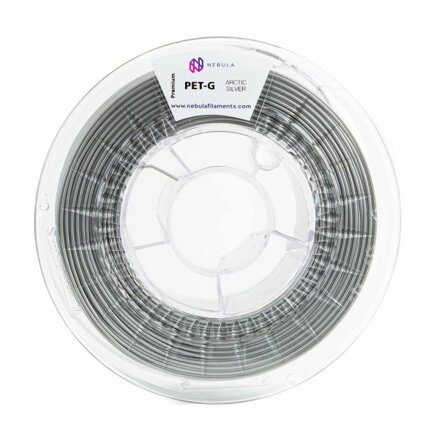 Filament NEBULA PETG ARCTIC STŘÍBRNÁ 1,75 mm 1 kg