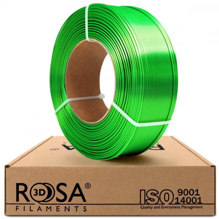ReFill ROSA3D PLA SILK ZELENÁ 1,75 mm 1 kg