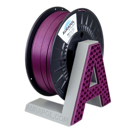 Filament AURAPOL PLA PURPUROVÁ METALÍZA 1,75 mm 1 kg.