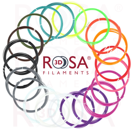 3D PEN PACK ROSA3D PLA MIX COLOURS 1,75 mm 22 x 5m