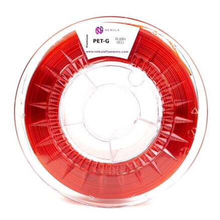 Filament NEBULA PETG RUBÍNOVĚ ČERVENÁ 1,75 mm 1 kg