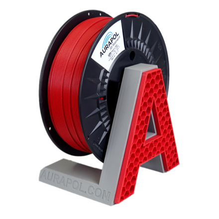 Filament AURAPOL PLA ČERVENÁ METALÍZA 1,75 mm 1 kg.