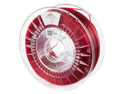 Filament SPECTRUM PC 275 ČERVENÁ TRANSPARENTNÍ 1,75 mm 1 kg