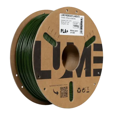 Filament LUME PLA+ VOJENSKÁ ZELENÁ 1,75 mm 1 kg