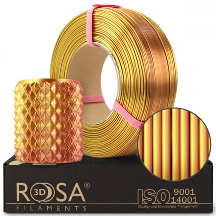 ReFill ROSA3D PLA MAGIC SILK GOLD-COPPER 1,75 mm 1 kg