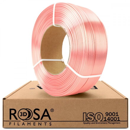 ReFill ROSA3D PLA SILK RŮŽOVÉ ZLATO 1,75 mm 1 kg