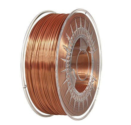 Filament DEVIL DESIGN PLA SILK MĚDĚNÁ 1,75 mm 1 kg.