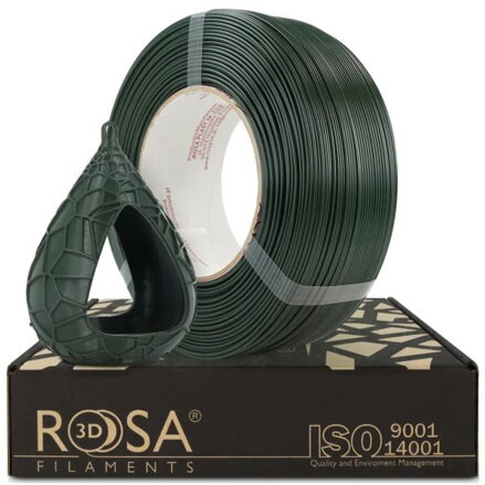 ReFill ROSA3D PETG Standard HS ZELENÁ "HUNTER" 1,75 mm 1 kg