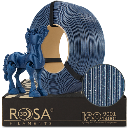 ReFill ROSA3D PLA GALAXY NÁMOŘNICKÁ MODRÁ 1,75 mm 1 kg