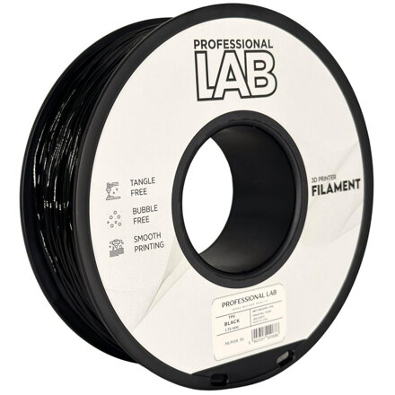 Filament PROFESSIONAL LAB TPU ČERNÁ 1,75 mm 1 kg
