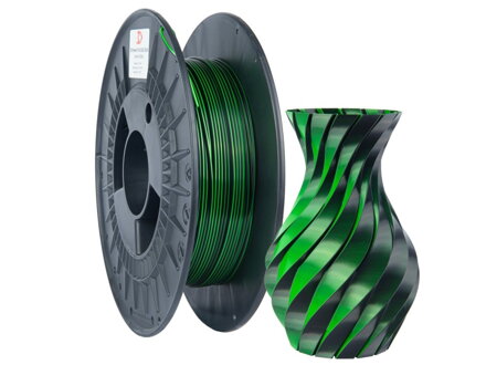 Filament 3D POWER SILK DUAL MODRÁ+ZELENÁ 1,75 mm 0,3 kg.