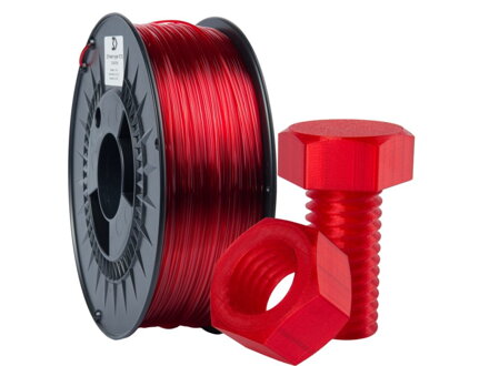 Filament 3D POWER Hyper PCTG ČERVENÁ  "CRYSTAL" 1,75 mm 1 kg.