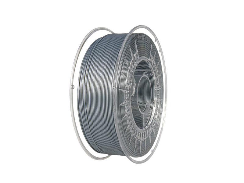 PET-G filament 1,75 mm stříbrný Devil Design 1 kg