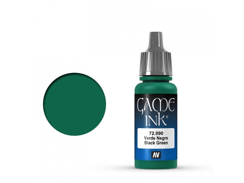 Vallejo Game Color 72090 Black Green Ink (17 ml)