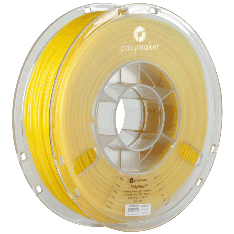 PolyFlex TPU-95A filament žlutý 1,75mm Polymaker 750g