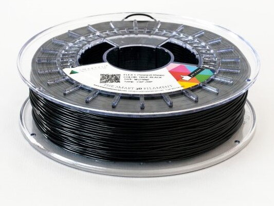 FLEX filament černý 1,75 mm Smartfil Cívka: 0,75 kg