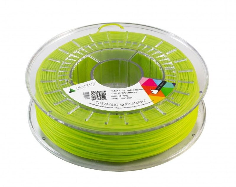 FLEX filament karibsky zelený 1,75 mm Smartfil Cívka: 0,33 kg