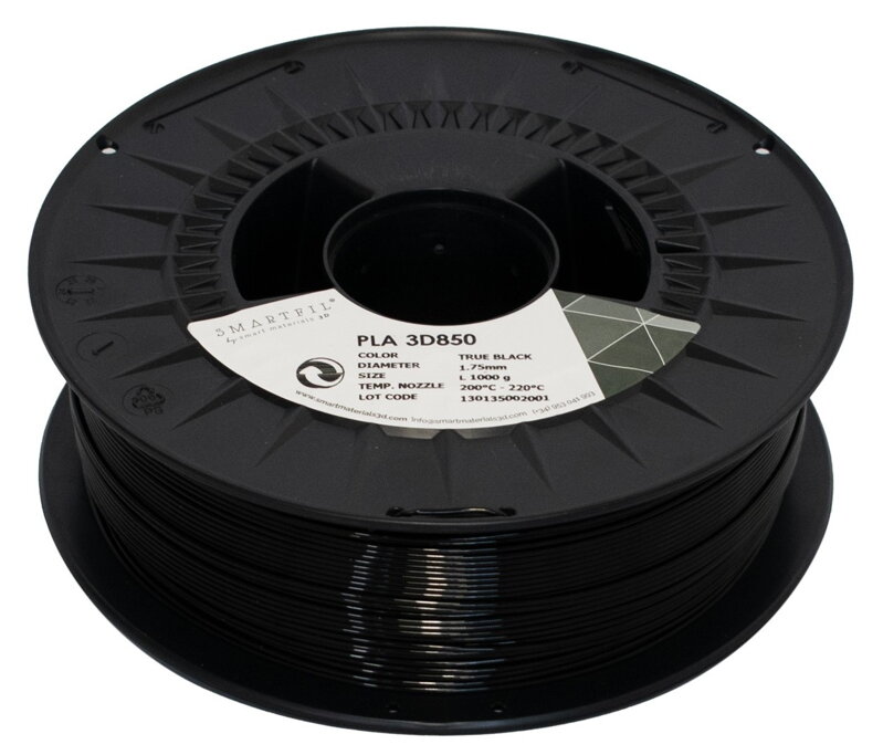 PLA 3D 850 filament černý 1,75 mm Smartfil 750 g