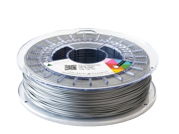 PLA filament stříbrný 1,75 mm Smartfil 1kg