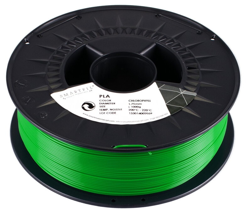 PLA filament zelený Chlorofyl 1,75 mm Smartfil 1kg