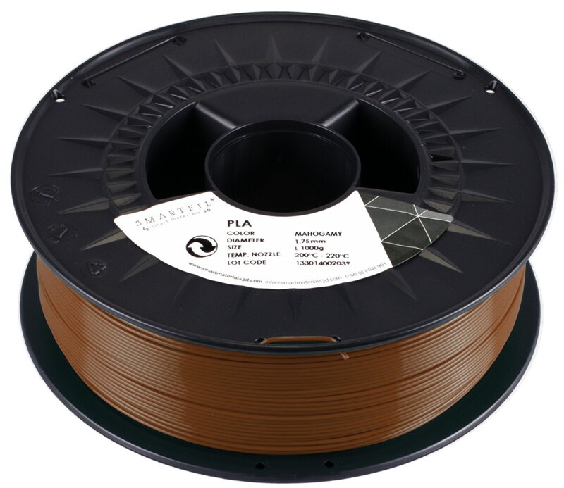PLA filament mahagonově hnědý 1,75 mm Smartfil 1kg