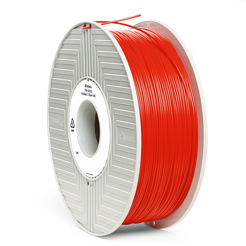 PLA filament 2,85 mm červený Verbatim 1 kg