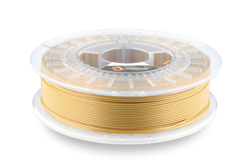 PLA filament Extrafill Gold Happens 2,85mm 750g Fillamentum PLA filament Extrafill Gold Happens 2,85mm 750g Fillamentum