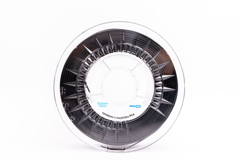 EKO MB PLA filament z recyklátu 1,75 mm černá EKO-MB 1 kg EKO MB PLA filament z recyklátu 1,75 mm černá EKO-MB 1 kg