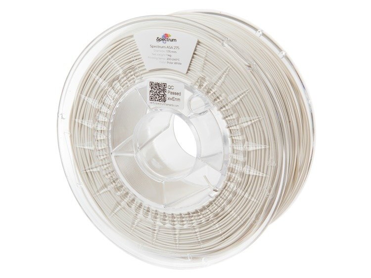 ASA 275 filament Polar White 1,75 mm Spectrum 1 kg ASA 275 filament Polar White 1,75 mm Spectrum 1 kg