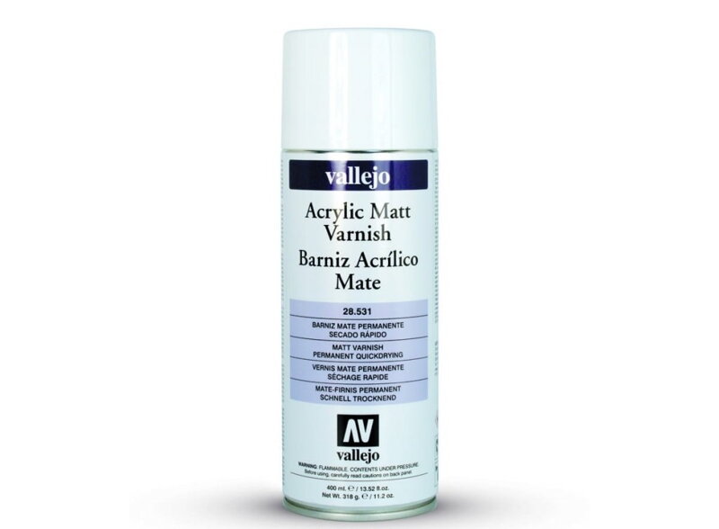 Lak ve spreji Vallejo 28531 Matt Spray Varnish (400ml)