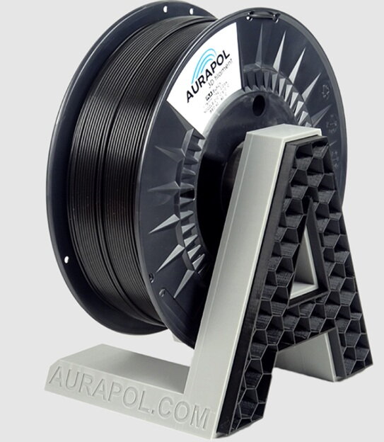 PLA filament černý 1,75 mm Aurapol 1kg