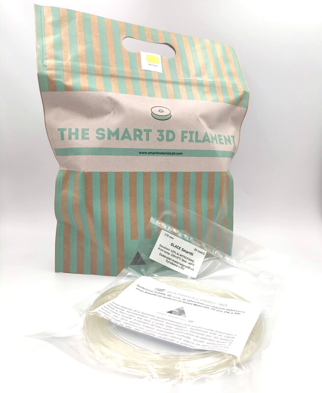 VZOREK 20 METRŮ - GLACE filament natural průhledný 1,75 mm Smartfil VZOREK 20 METRŮ - GLACE filament natural průhledný 1,75 mm Smartfil