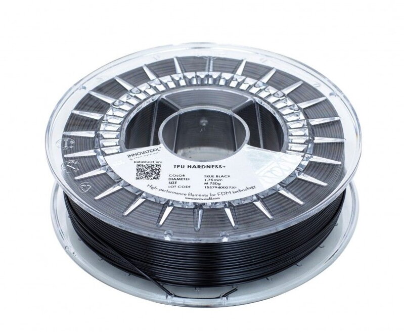 INNOVATEFIL TPU HARDNESS+ filament černý 1,75 mm 750 g INNOVATEFIL TPU HARDNESS+ filament černý 1,75 mm 750 g